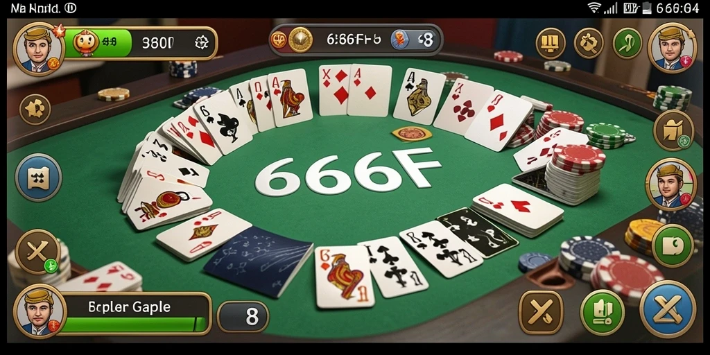 Gameplay seru Gaple di 666F dengan desain yang menawan.
