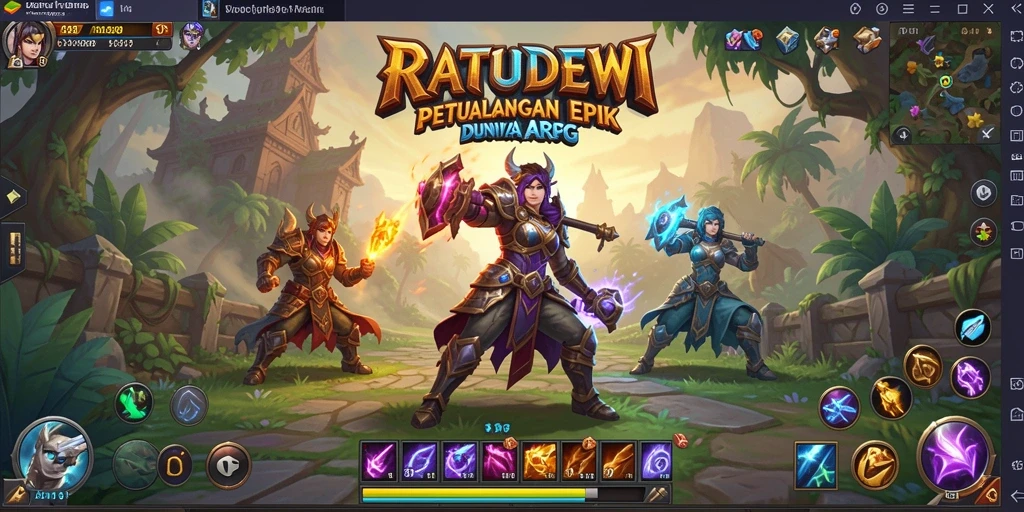 Gameplay seru dalam RATUDEWI dengan aksi pertempuran menegangkan.